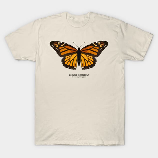 Monarch Butterfly T-Shirt by jintetsu